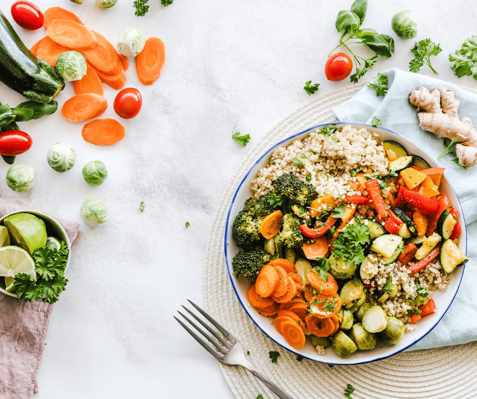 First trimester survival guide Quinoa vegetable salad