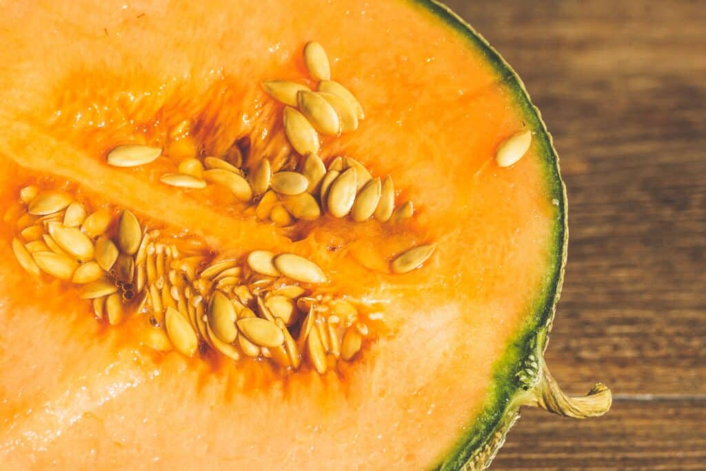 Pregnancy Nutrition Cut open cantaloupe