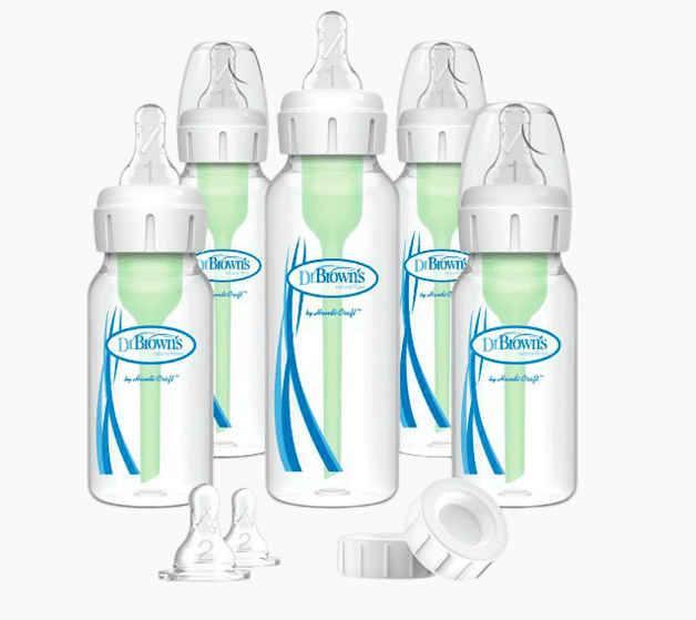 5 baby bottles